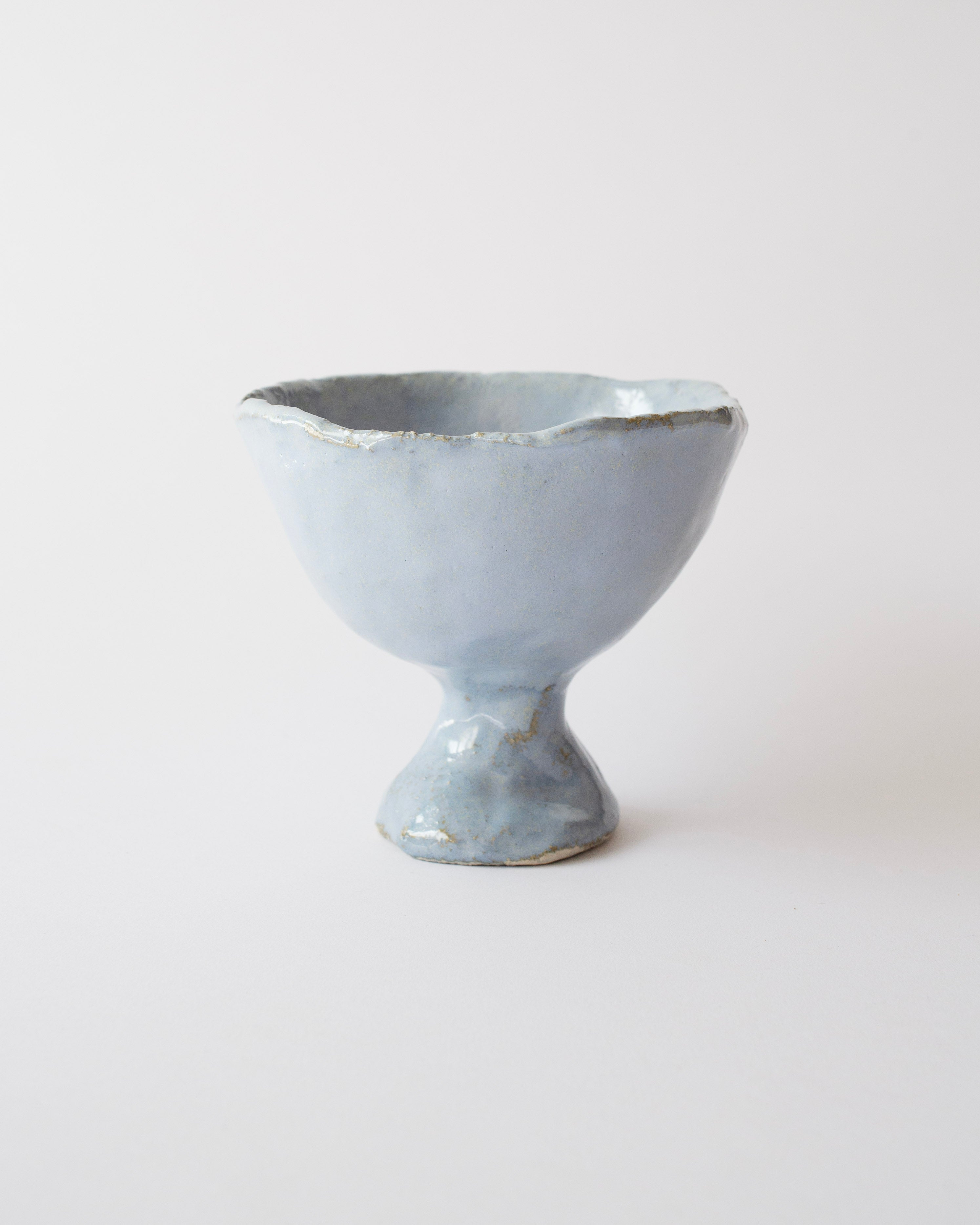 FOOTED BOWL - BLUE