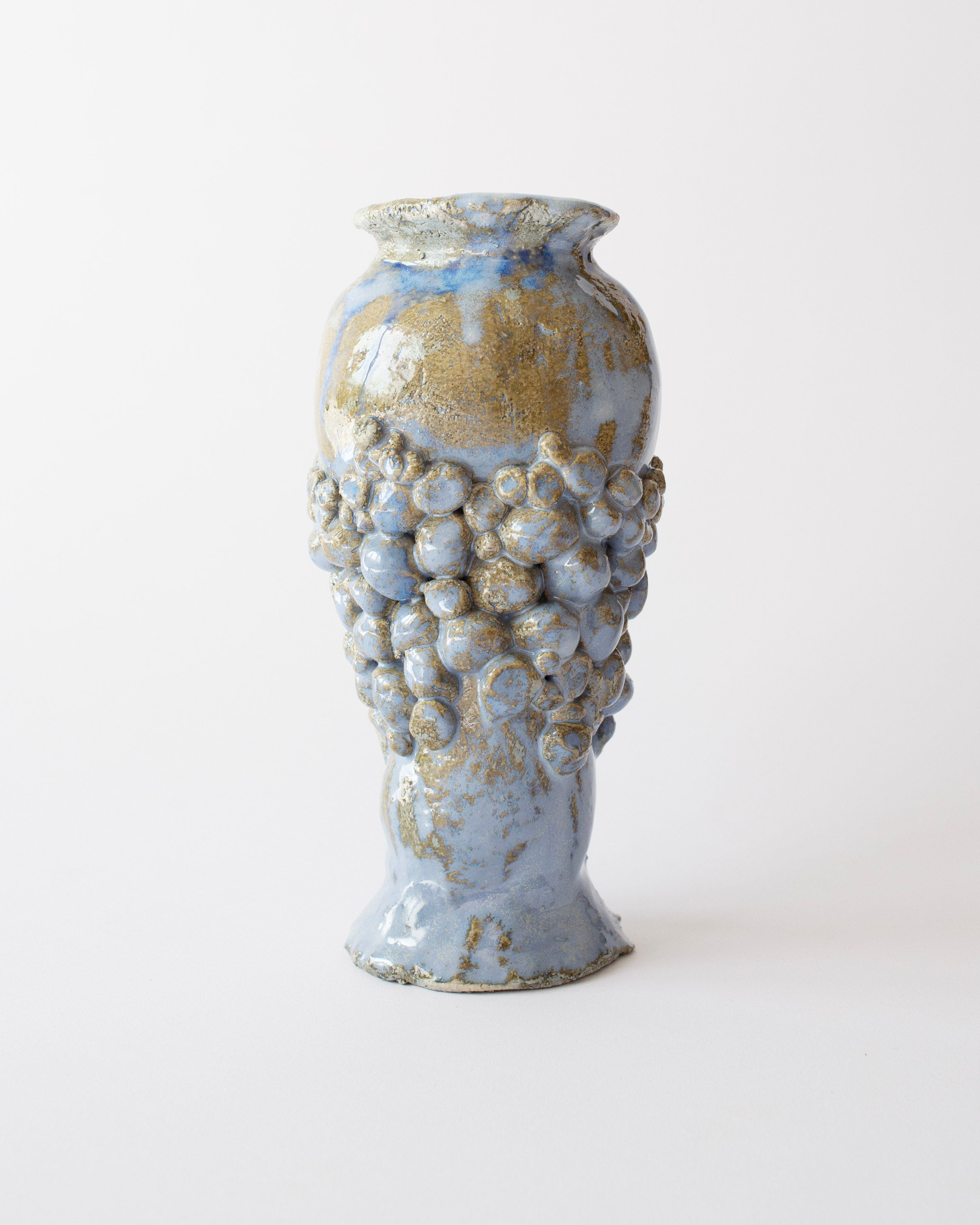 HATTED BLUE VASE - MEDIUM