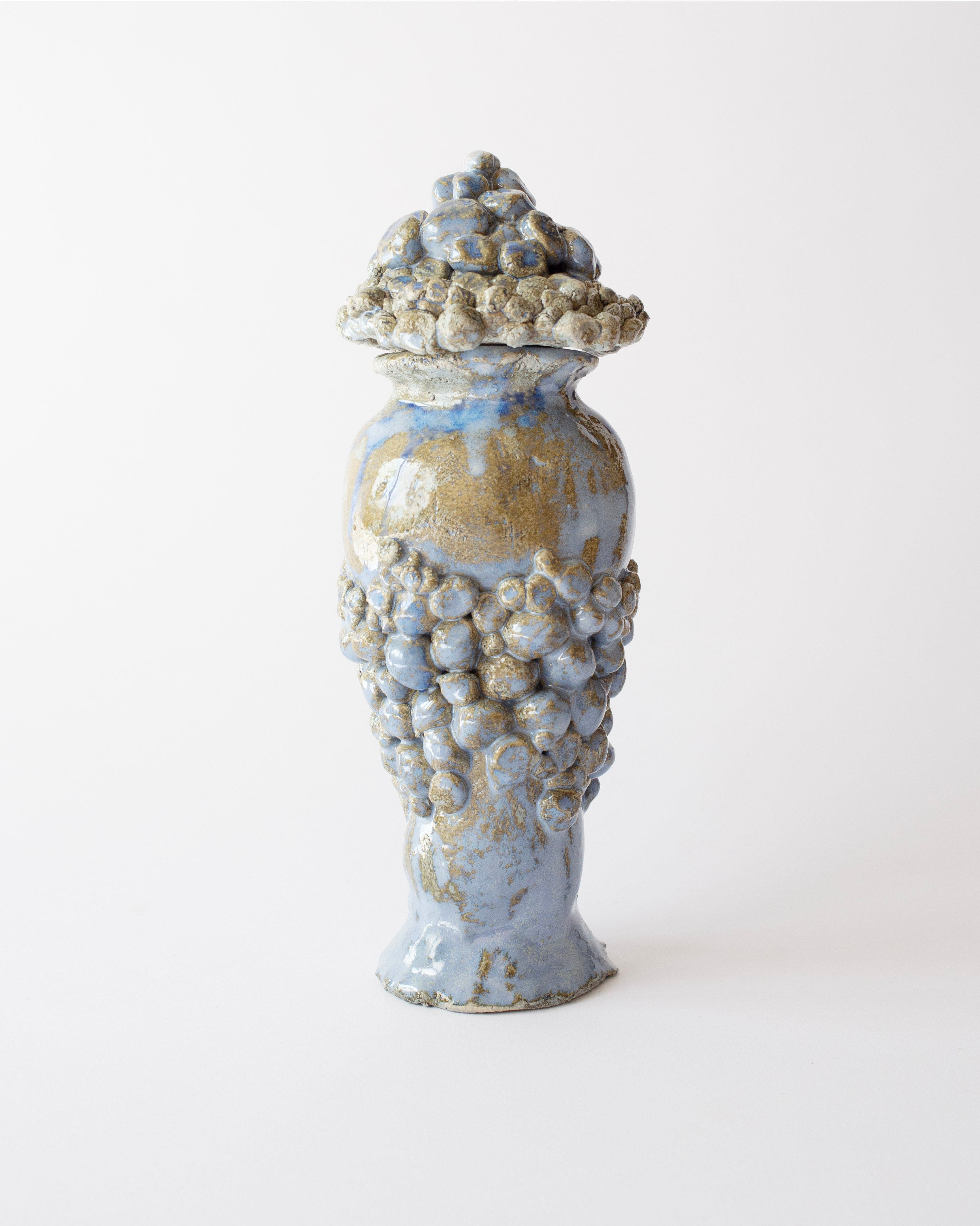 HATTED BLUE VASE - MEDIUM
